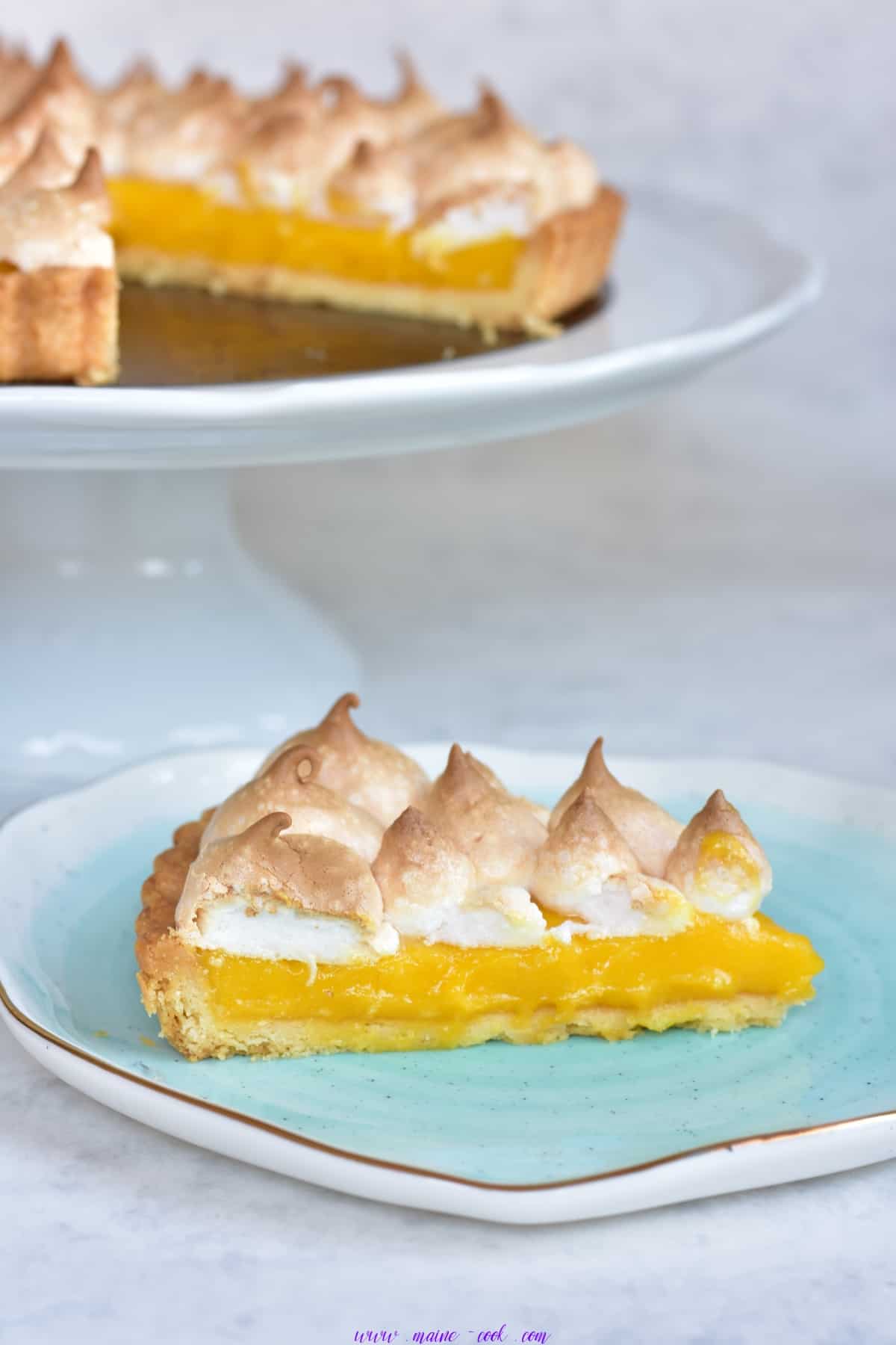 Passion fruit curd meringue tart Everyday Delicious