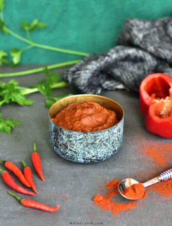 przepis na domową pastę harissa homemade harissa paste www.maine-cook.com