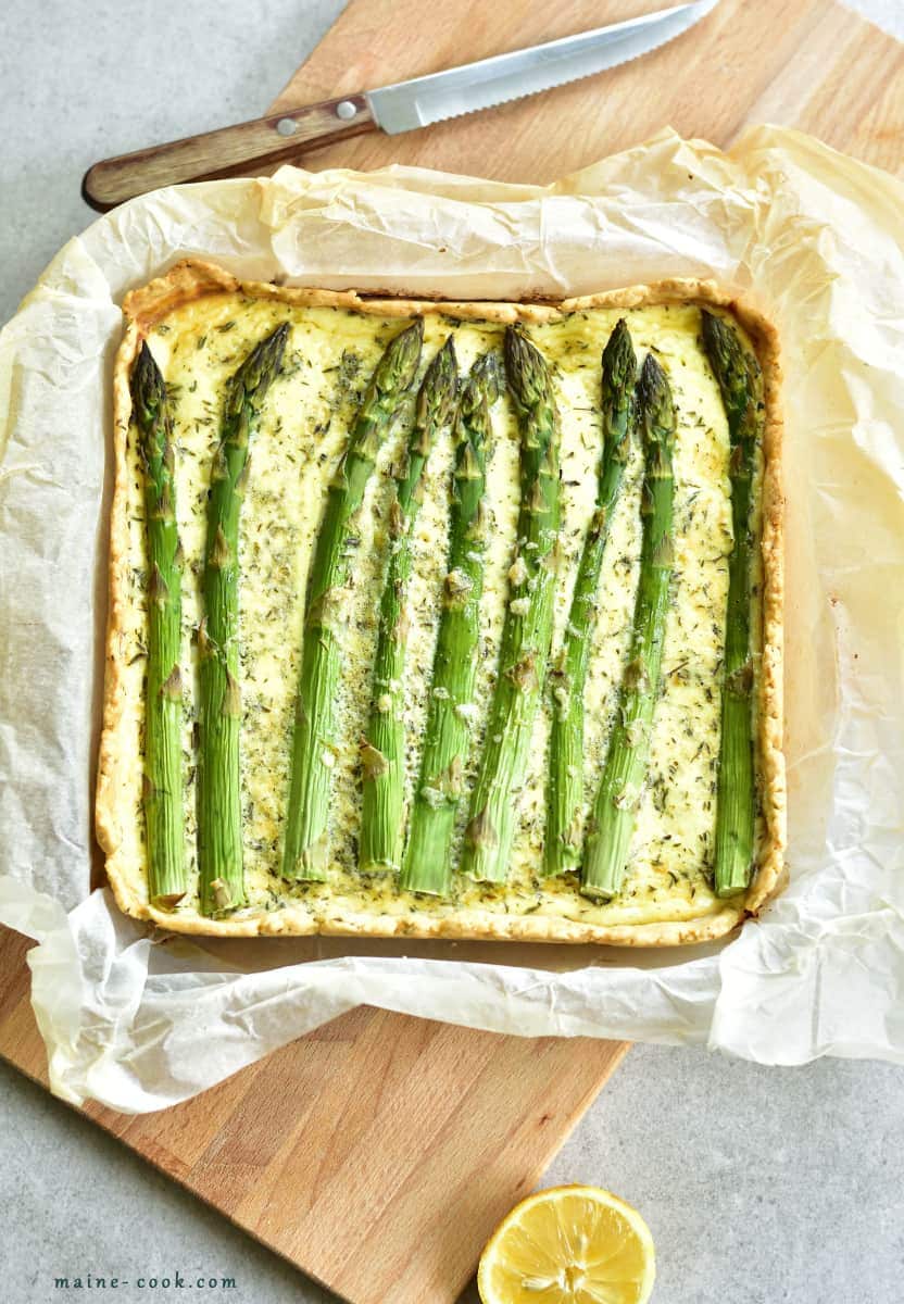 Asparagus and zucchini tart Everyday Delicious