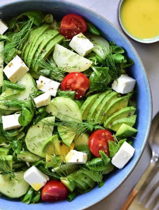 cucumber avocado tomato salad