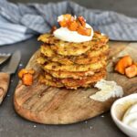 Placki ziemniaczane z kurkami i koperkiem Chantarelle and dill potato fritters