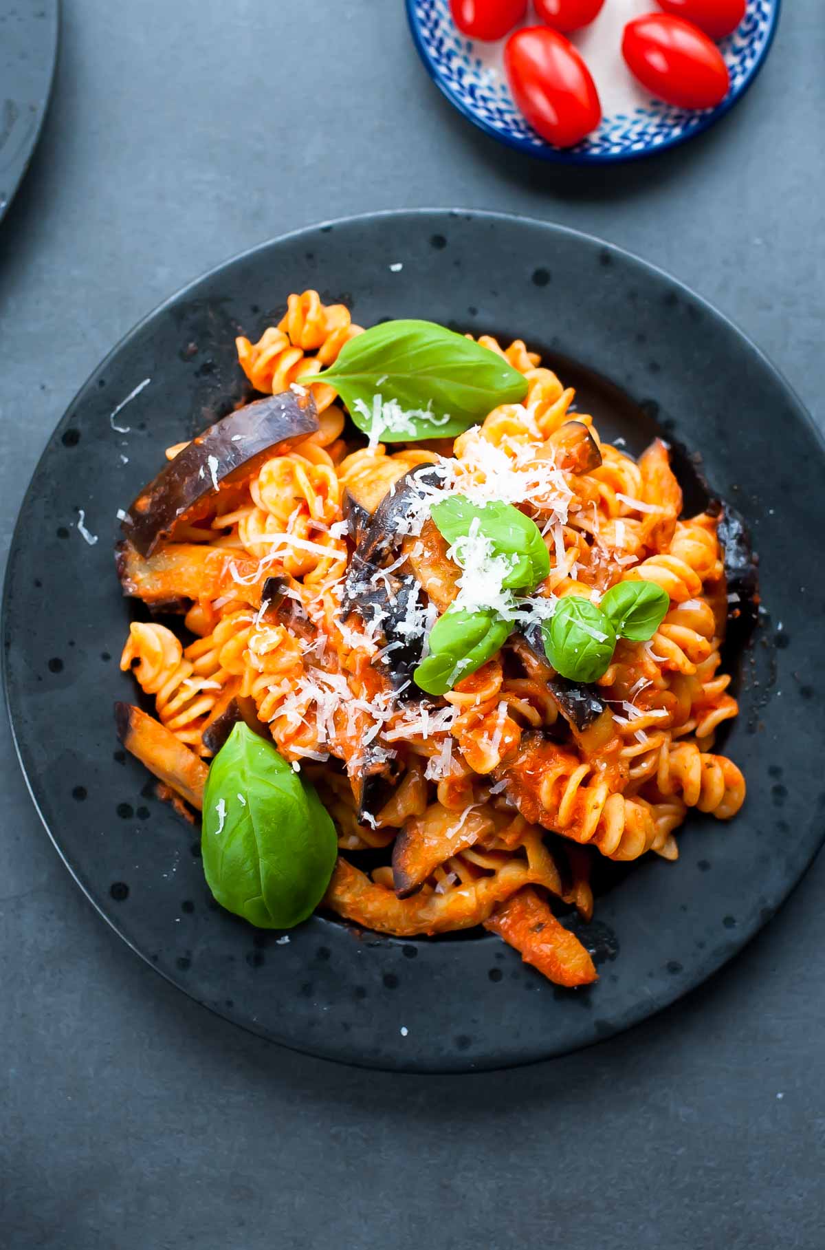 Pasta alla Norma - tomato and eggplant pasta recipe