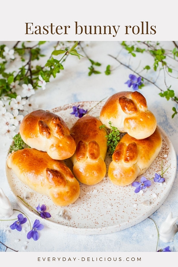 Easter bunny rolls super adorable breakfast buns Everyday Delicious