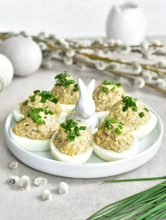 mushroom deviled eggs