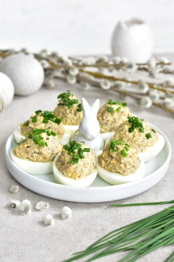 mushroom deviled eggs