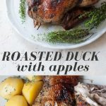 roasted duck with apples