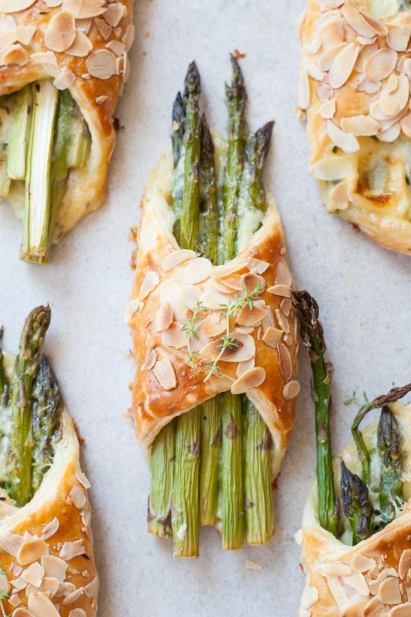 Asparagus in puff pastry with ham and cheese Everyday Delicious