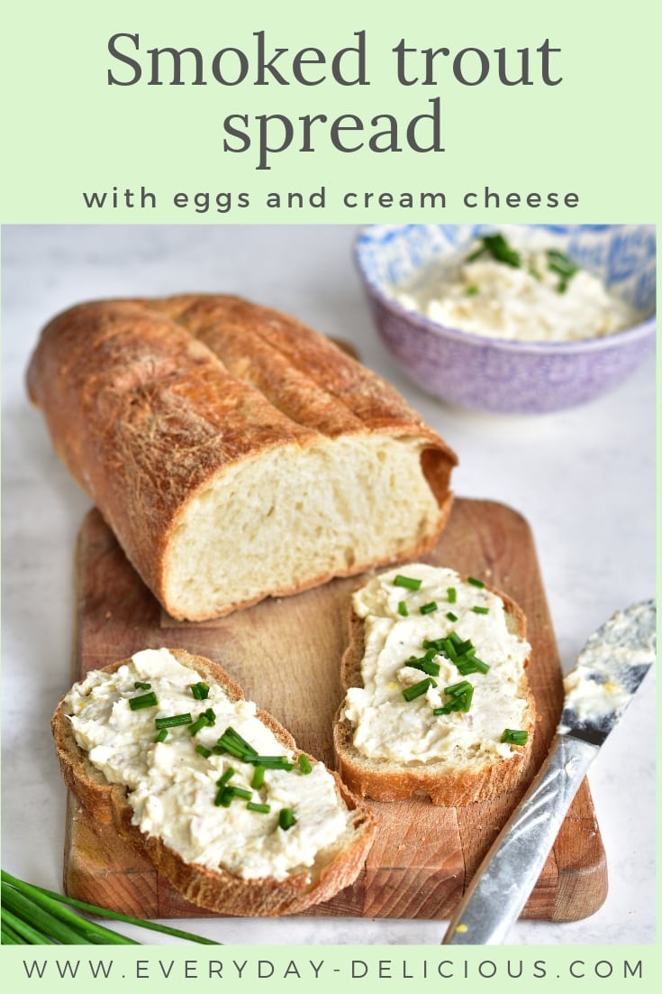 Smoked trout spread with eggs and cream cheese Everyday Delicious