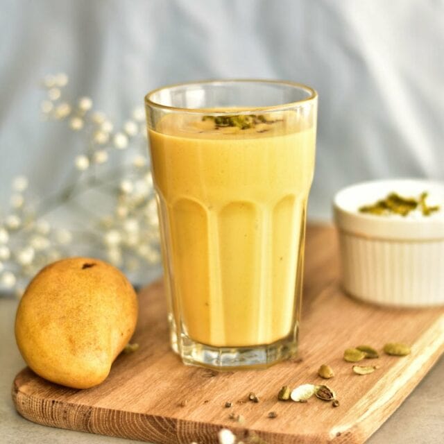 Mango Lassi Recipe Indian yogurt drink with mango Everyday Delicious