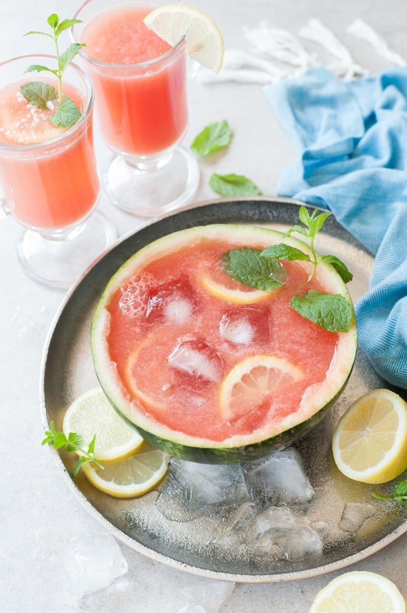 watermelon mint lemonade