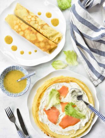 smoked salmon pancakes