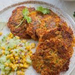 sweet potato zucchini fritters pin