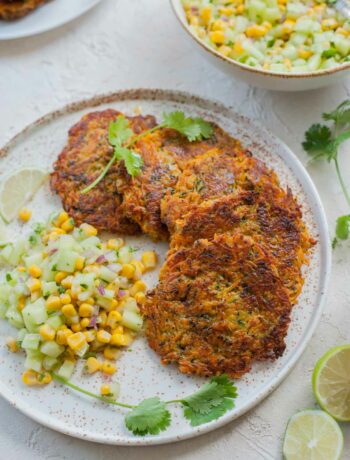 sweet potato zucchini fritters