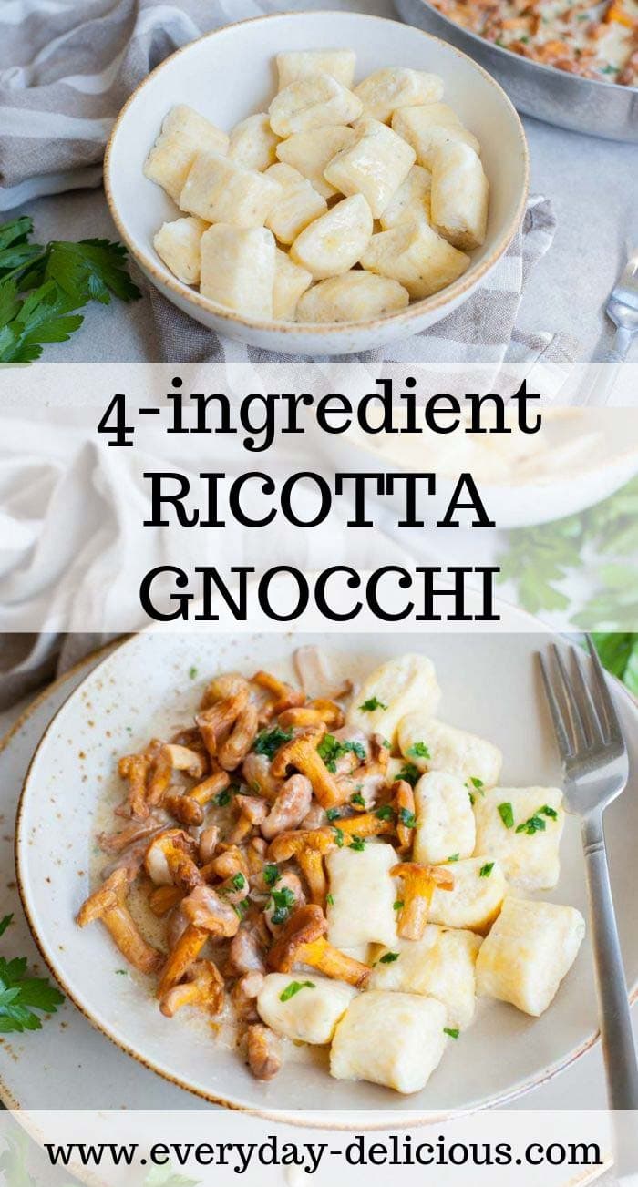 Ricotta gnocchi 4ingredient tender Italian gnocchi Everyday Delicious