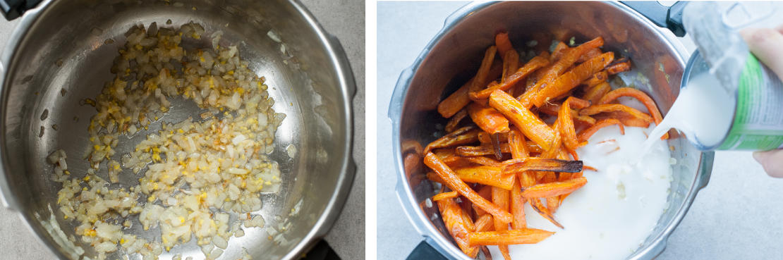 carrot coconut soup preparation steps