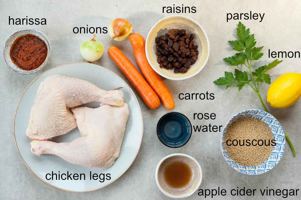 Harissa chicken ingredients