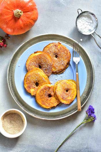 pumpkin pie apple ring pancakes