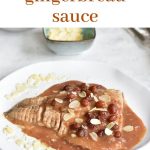 fish with savory gingerbread sauce