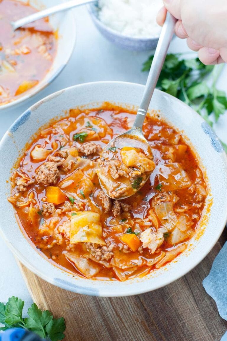 Stuffed Cabbage Roll Soup stove Or Pressure Cooker stuffed-cabbage-roll-soup-stove-or-pressure-cooker