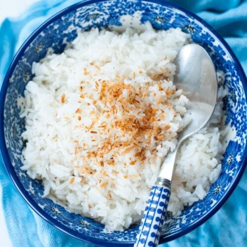 pressure cooker coconut rice