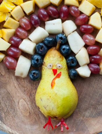 turkey fruit platter