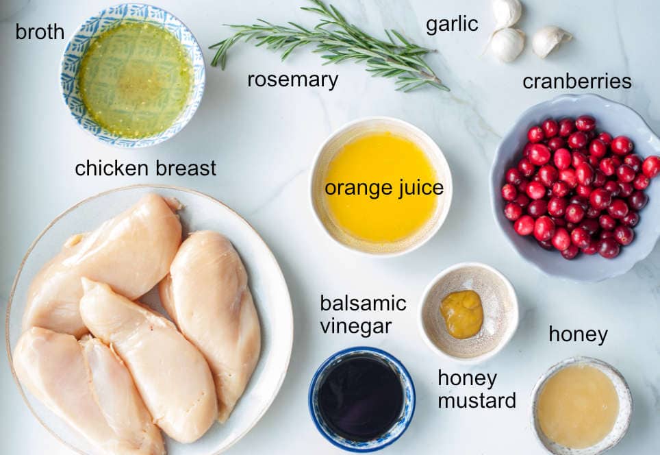 Cranberry balsamic chicken ingredients