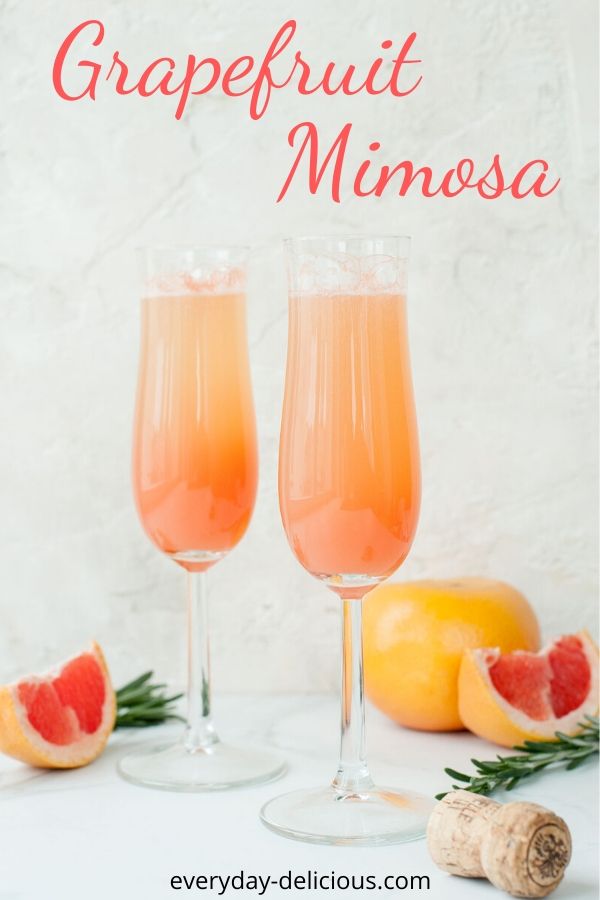 Grapefruit mimosa with rosemary Everyday Delicious