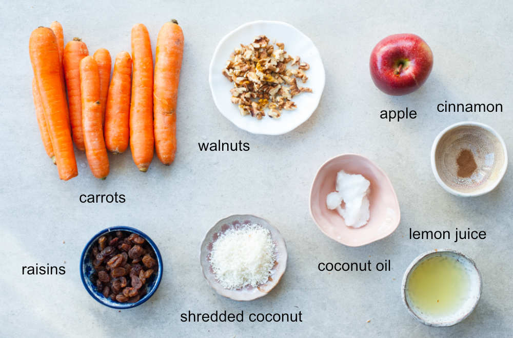 carrot apple salad ingredients