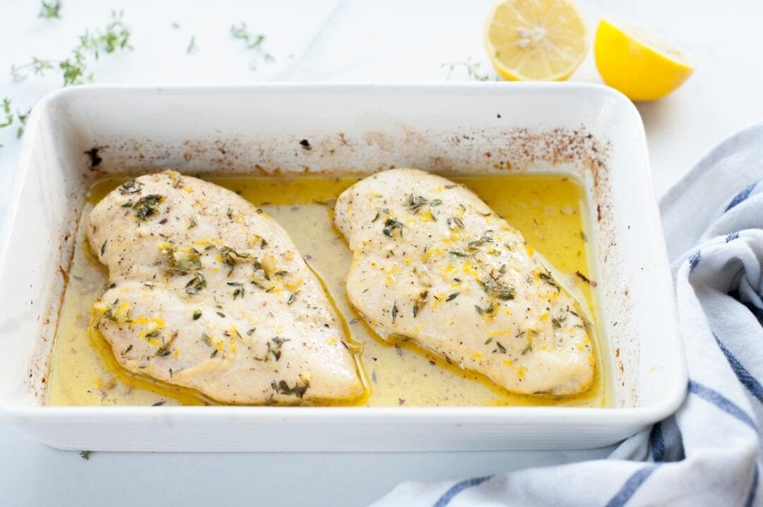 Lemon thyme chicken breast baked in the oven Everyday Delicious