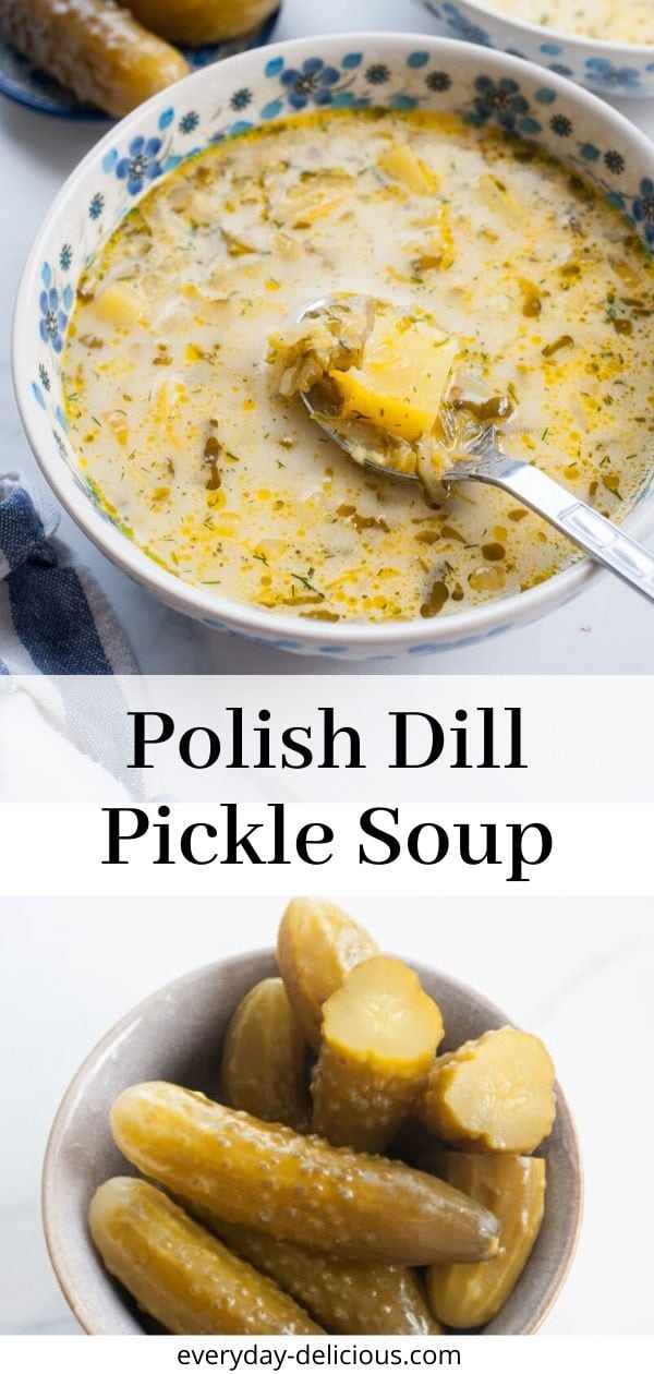 Dill Pickle Soup (Polish Zupa Ogórkowa)