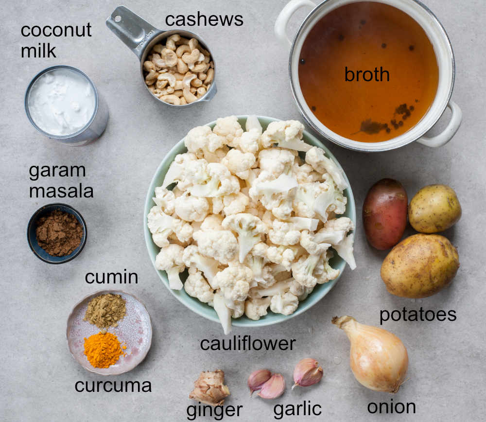 curried cauliflower soup ingredients