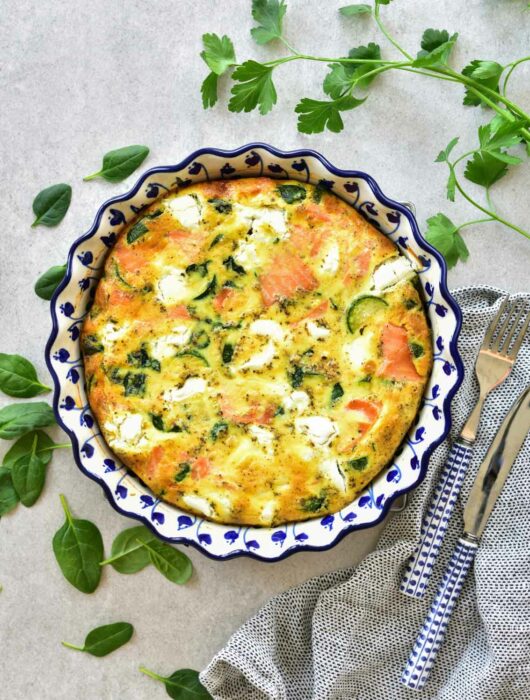 smoked salmon frittata