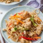 peanut butter noodles with chicken