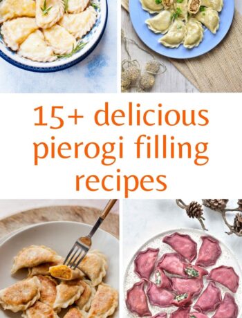 Pierogi with different fillings.