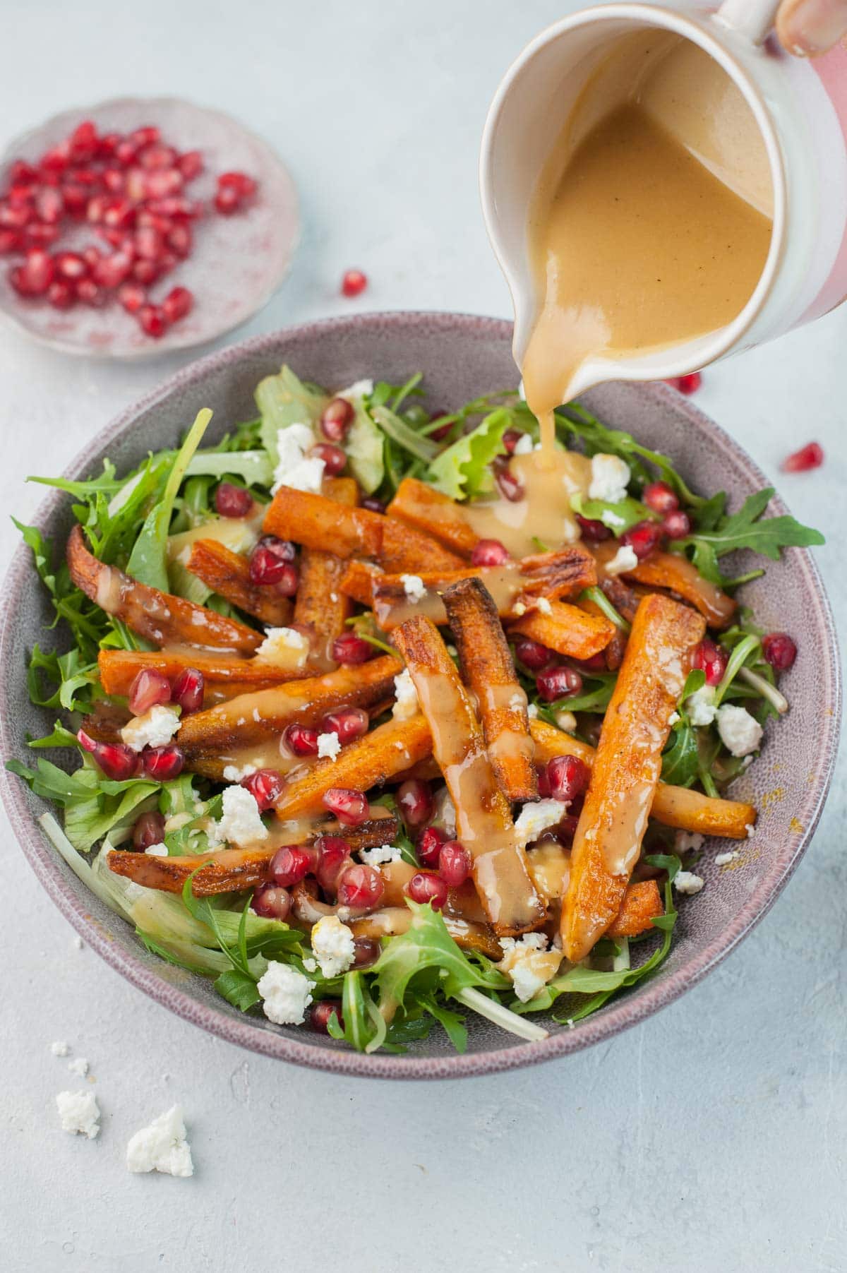 Roasted carrot salad with peanut butter lemon dressing (video)