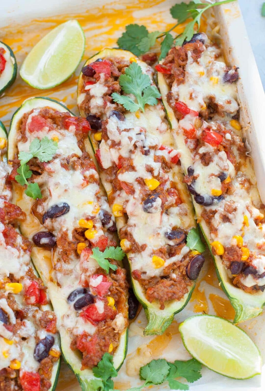 Mexican Zucchini Boats - Everyday Delicious