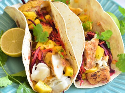 Fish Tacos With Mango Salsa Video Everyday Delicious