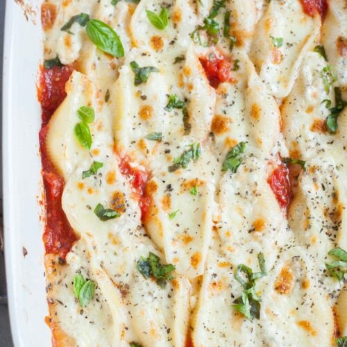 Classic Stuffed Shells (with Cottage Cheese) - Lauren's Latest