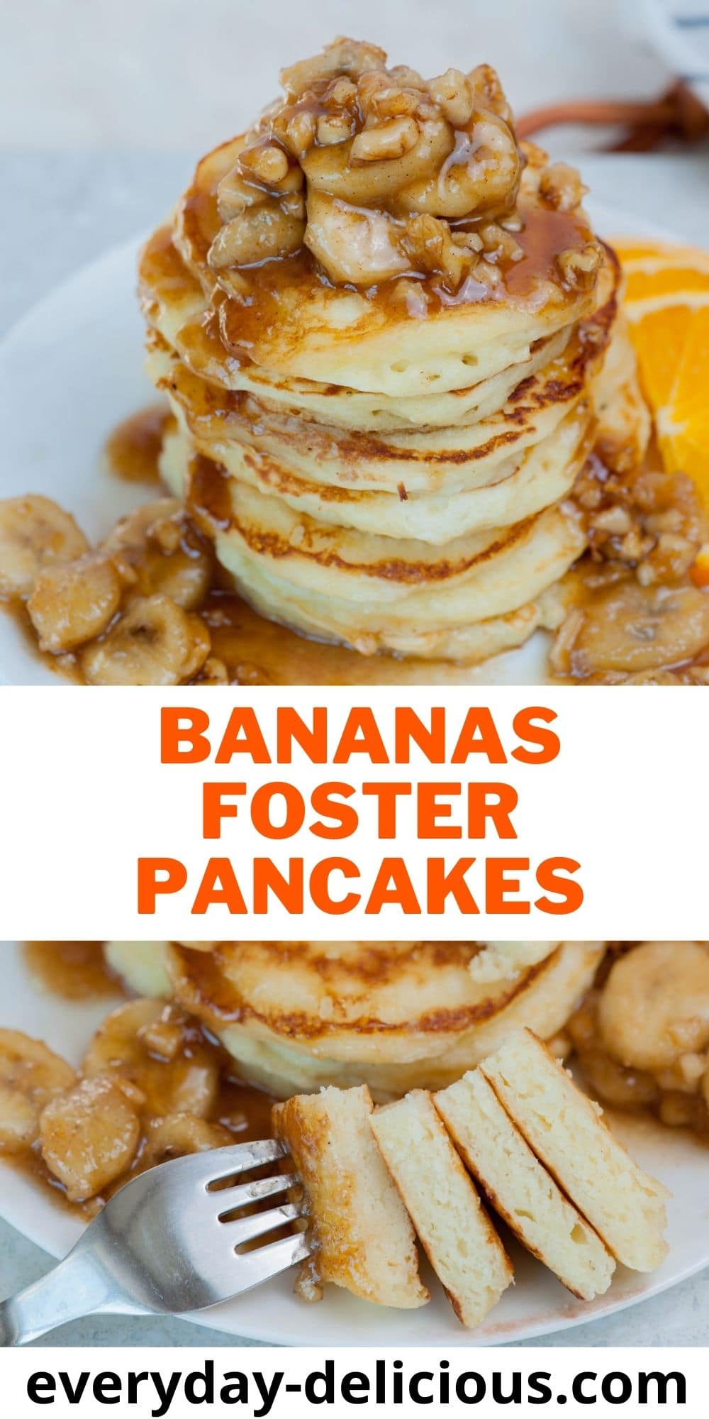 Bananas Foster Pancakes Everyday Delicious