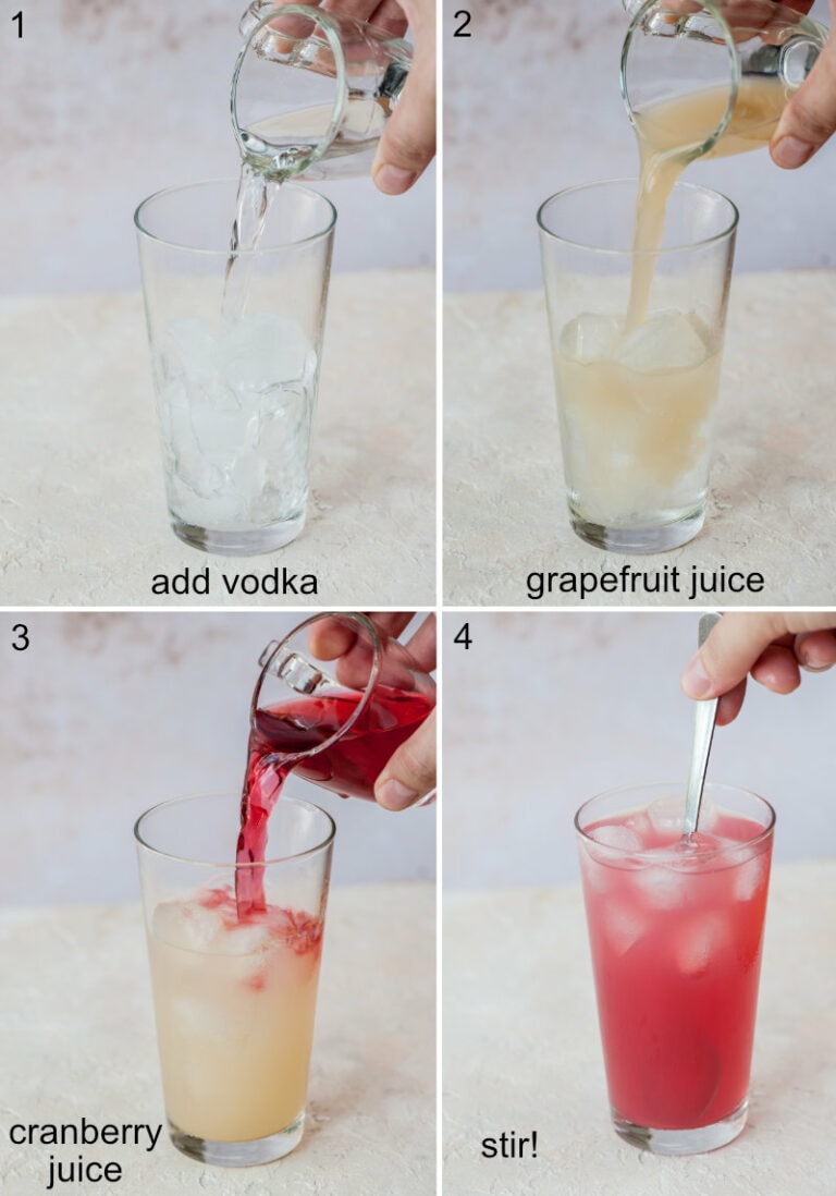 Sea Breeze Cocktail (3ingredient drink) Everyday Delicious