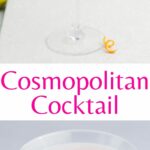 Cosmopolitan cocktail pinnable image.