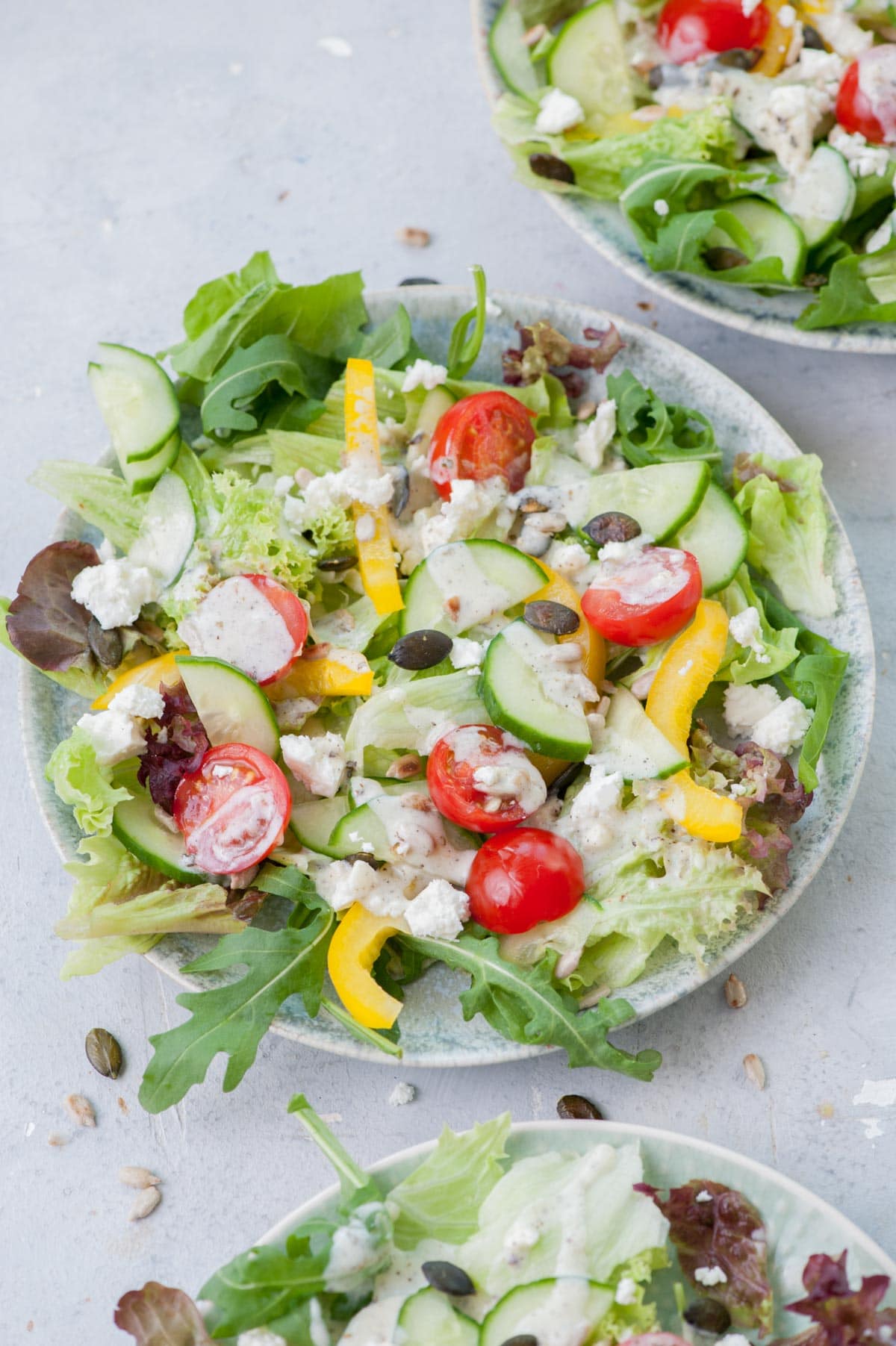 Salad with Yogurt Dressing Everyday Delicious