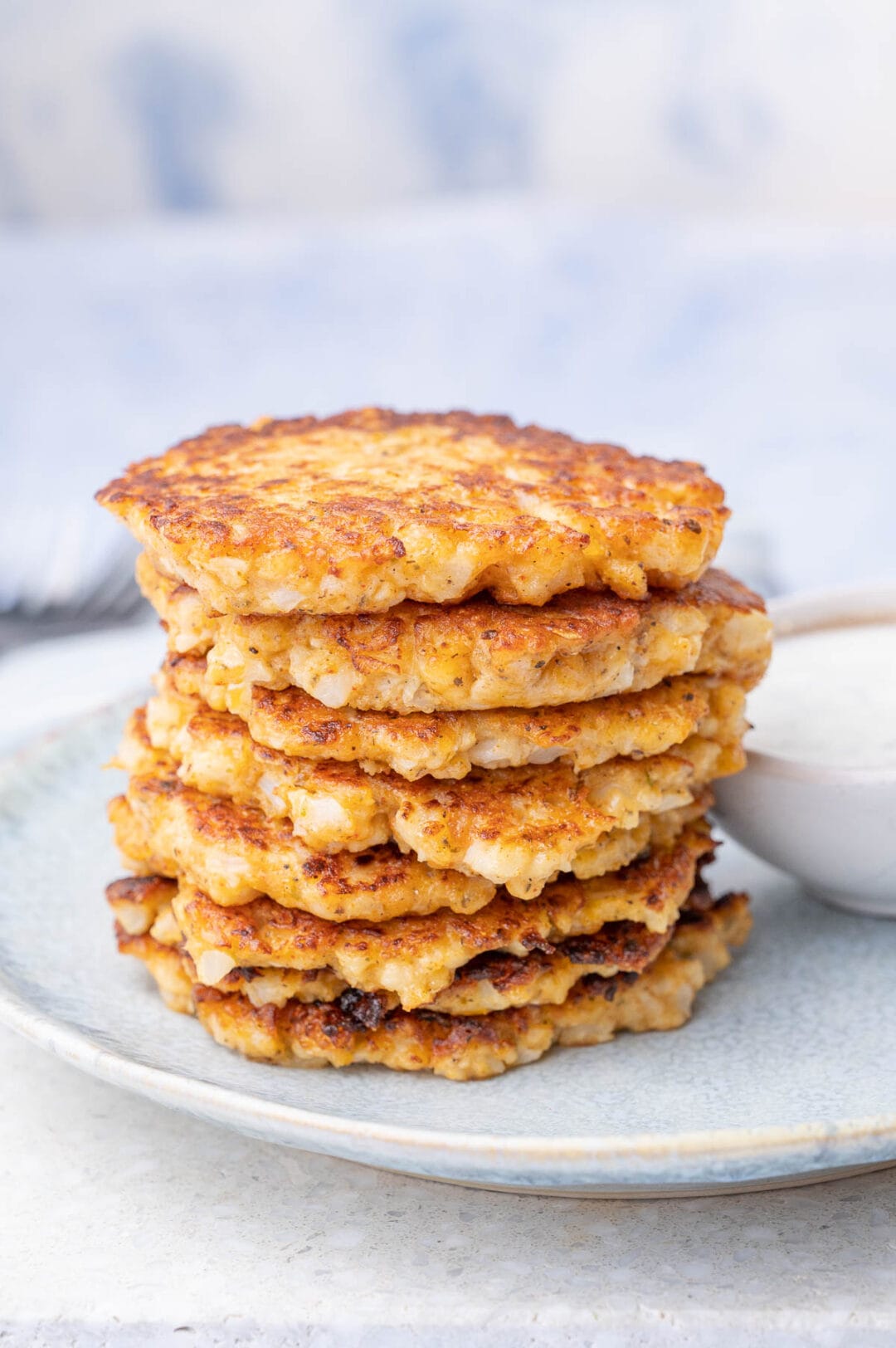 Cheesy Cauliflower Fritters Everyday Delicious