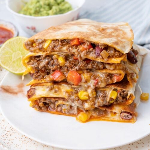 Ground Beef Quesadilla Everyday Delicious