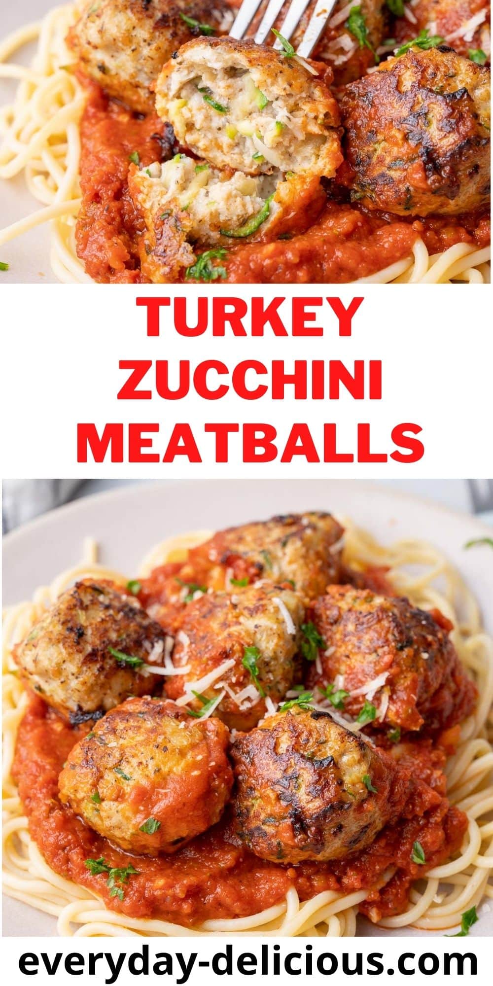 Turkey Zucchini Meatballs Everyday Delicious