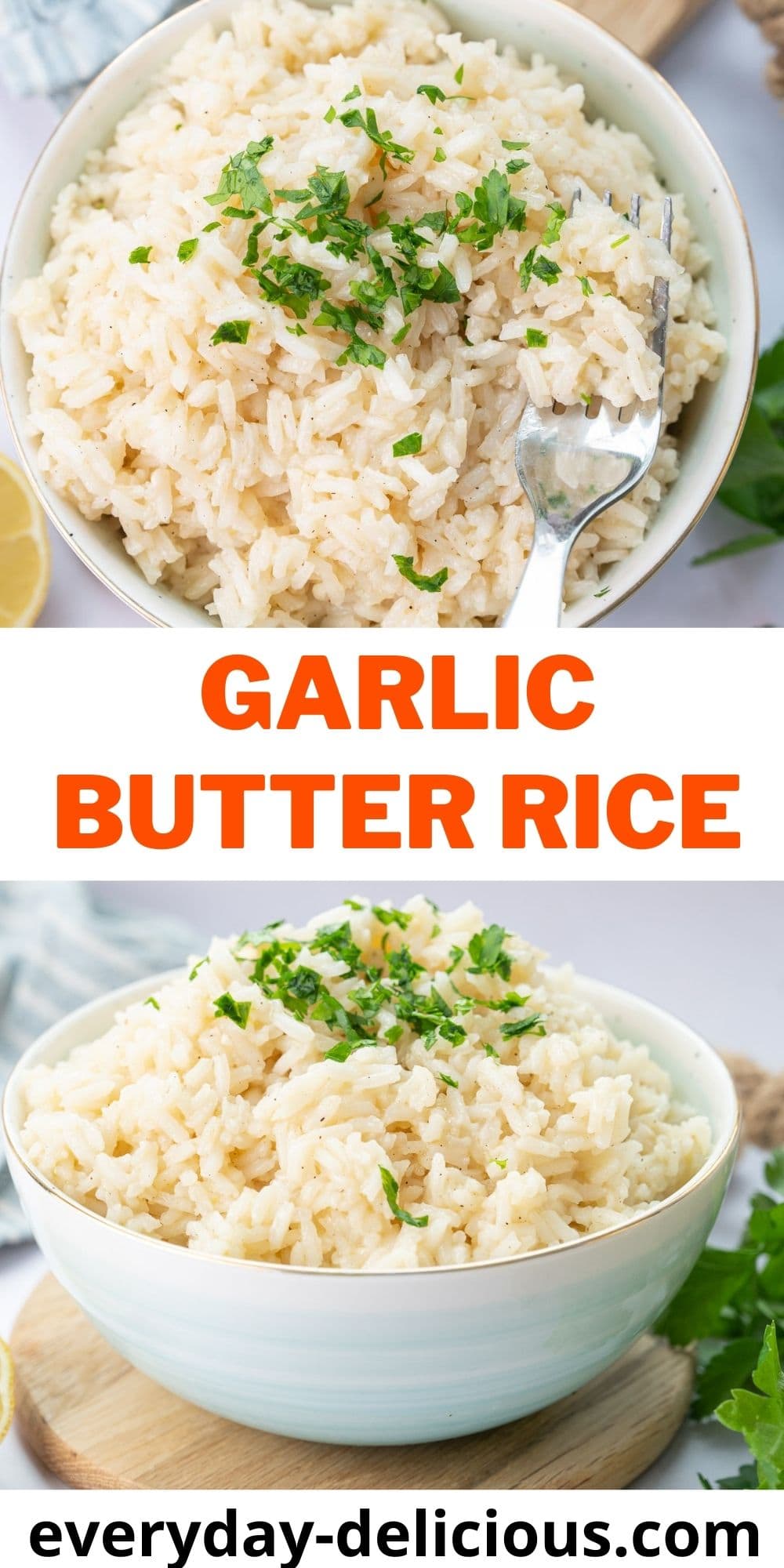 Garlic Butter Rice Everyday Delicious