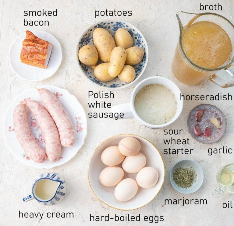 White Borscht (Barszcz Biały Polish Easter Soup) Everyday Delicious