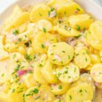 Austrian potato salad pinnable image.