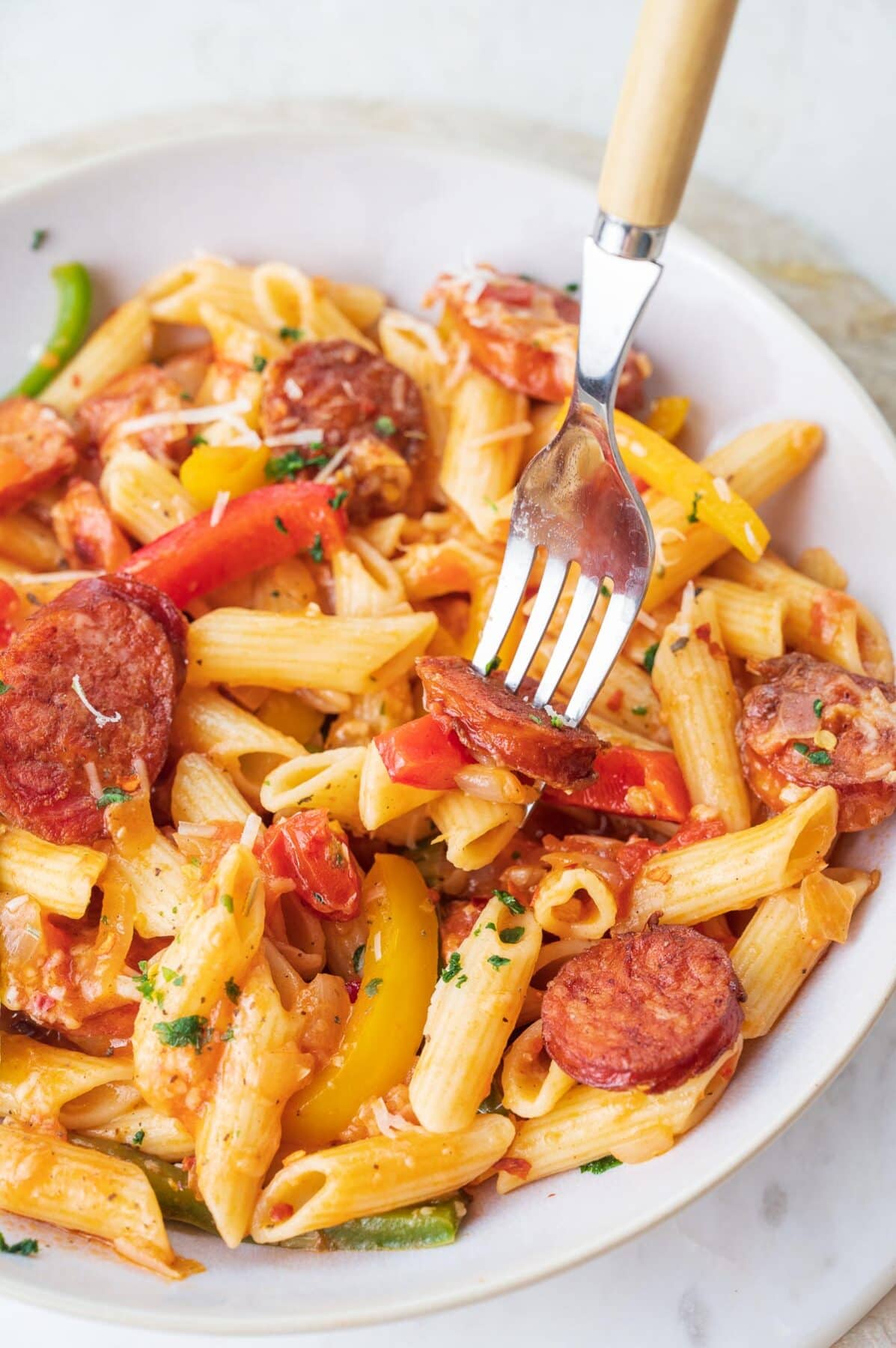 Pasta with Sausage and Peppers Everyday Delicious
