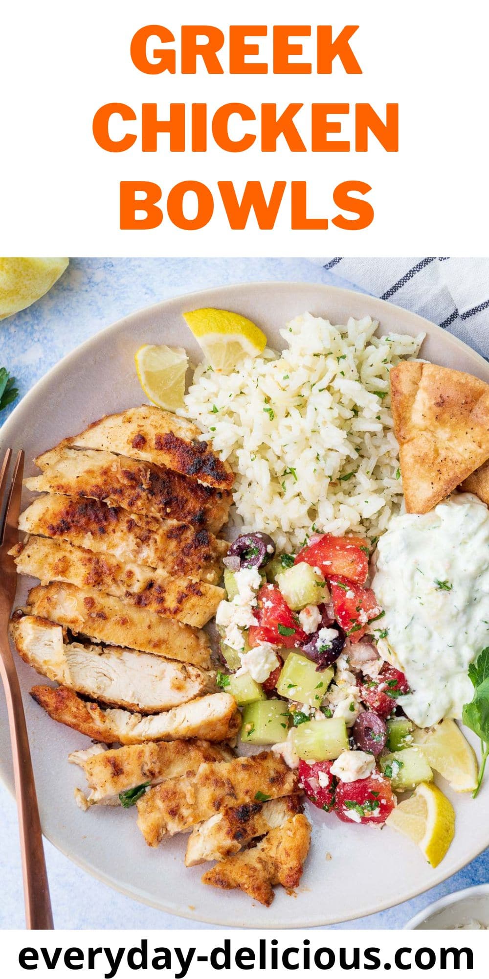 Greek Chicken Bowls - Everyday Delicious